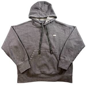 FIGS Fleece Pullover Hoodie Gray Medical Apparel Drawstring Sweatshirt M